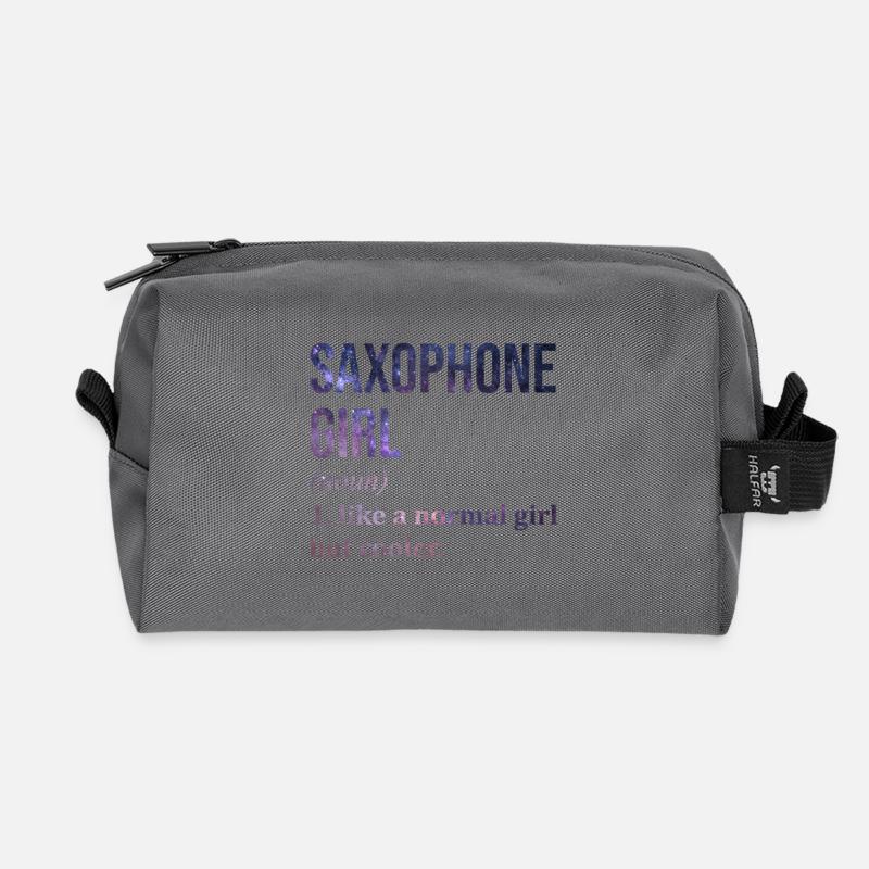 Saxophon - Recycelte Kulturtasche - Anthrazit