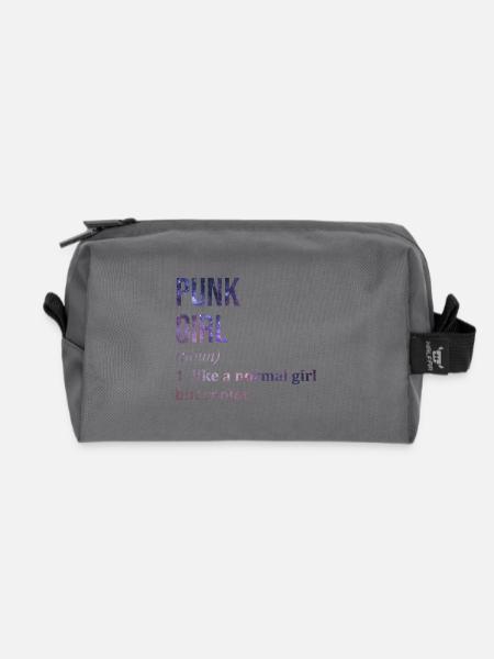 Punk Punk Punk - Recycelte Kulturtasche - Anthrazit