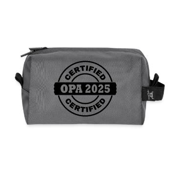 Opa 2025 - Recycelte Kulturtasche - Anthrazit - Vorne