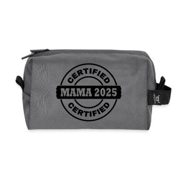 Mama 2025 - Recycelte Kulturtasche - Anthrazit - Vorne