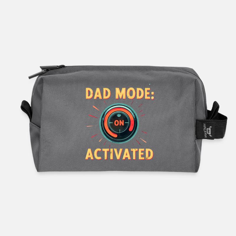 Dad Mode: Activated - Recycelte Kulturtasche - Anthrazit