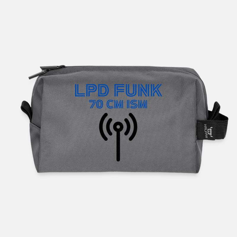 LPD RADIO Operator - Recycled Toiletry Zip Bag - anthracite