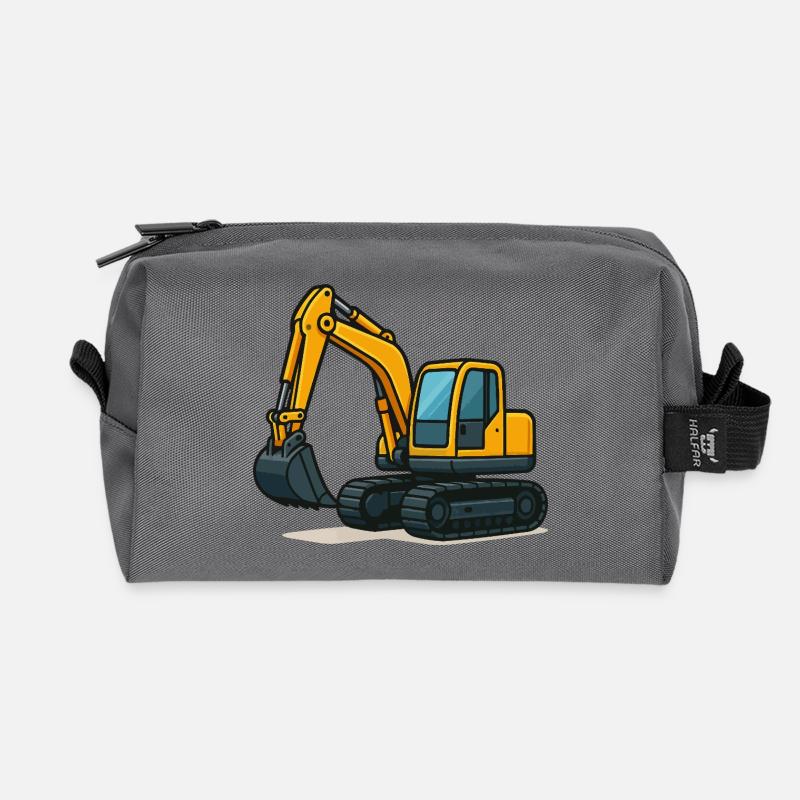 bagger comic - Recycelte Kulturtasche - Anthrazit