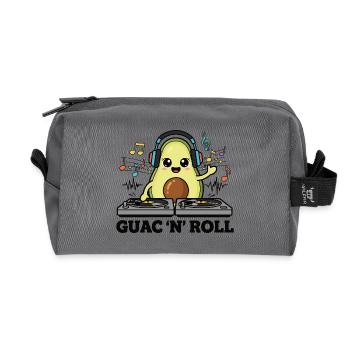 Guac Beats - Recycled Toiletry Zip Bag - anthracite - Front