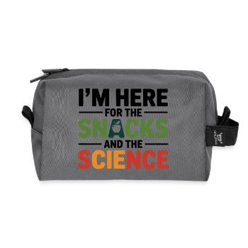 Can't Buy Happiness But Can Buy Groceries - Recycled Toiletry Zip Bag - anthracite - Front