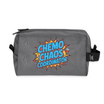 Oncology Nurse Chemo Chaos Nursing Infusion Nurse - Recycelte Kulturtasche - Anthrazit - Vorne