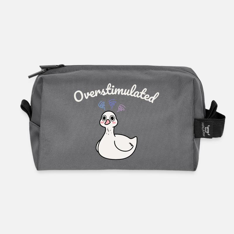 Overstimulated Ente - Recycelte Kulturtasche - Anthrazit