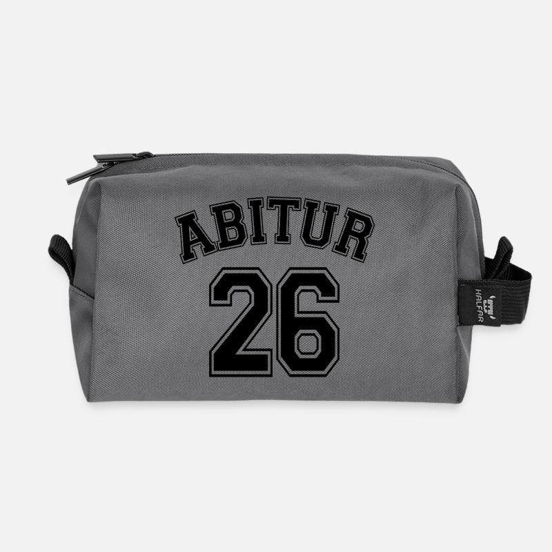Abitur 26 | Abi Shirt | Name eintragen - Recycelte Kulturtasche - Anthrazit