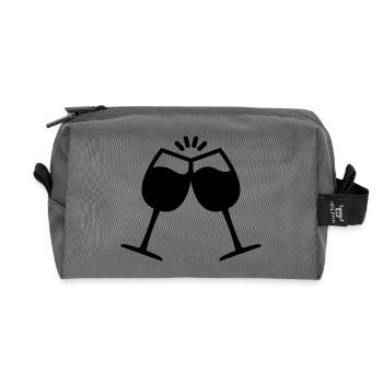 Wein - Recycelte Kulturtasche - Anthrazit - Vorne