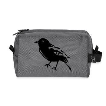 Spatz - Recycelte Kulturtasche - Anthrazit - Vorne