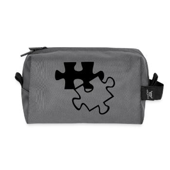 Mauvaise partie une couleur - Trousse de toilette en tissu recyclé - anthracite - Devant