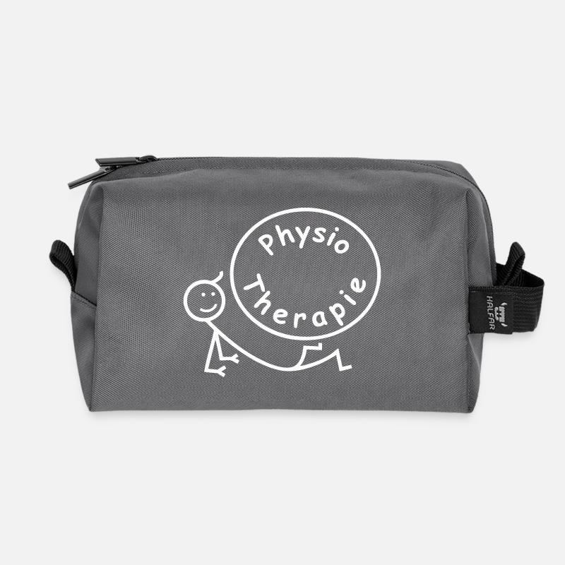 Physiotherapie / Physio Ballspiel - Recycelte Kulturtasche - Anthrazit