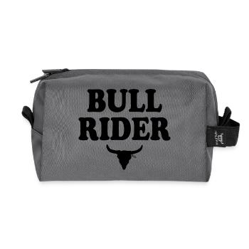 Bull rider - Recycelte Kulturtasche - Anthrazit - Vorne
