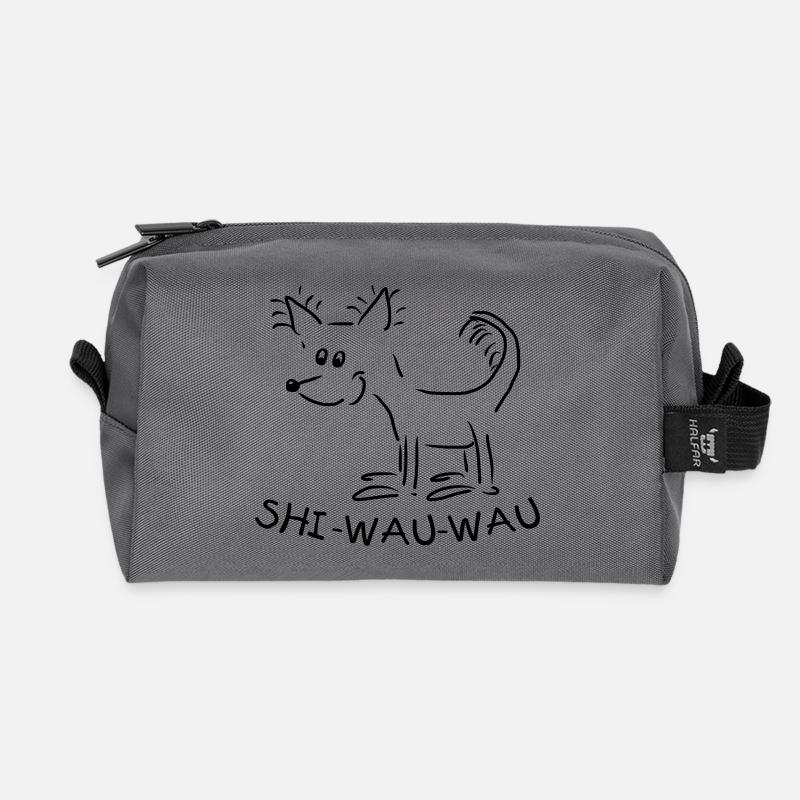 Chihuahua - Recycelte Kulturtasche - Anthrazit