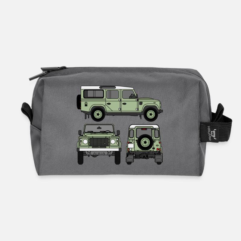 Defender 110 - Seiten - Recycelte Kulturtasche - Anthrazit