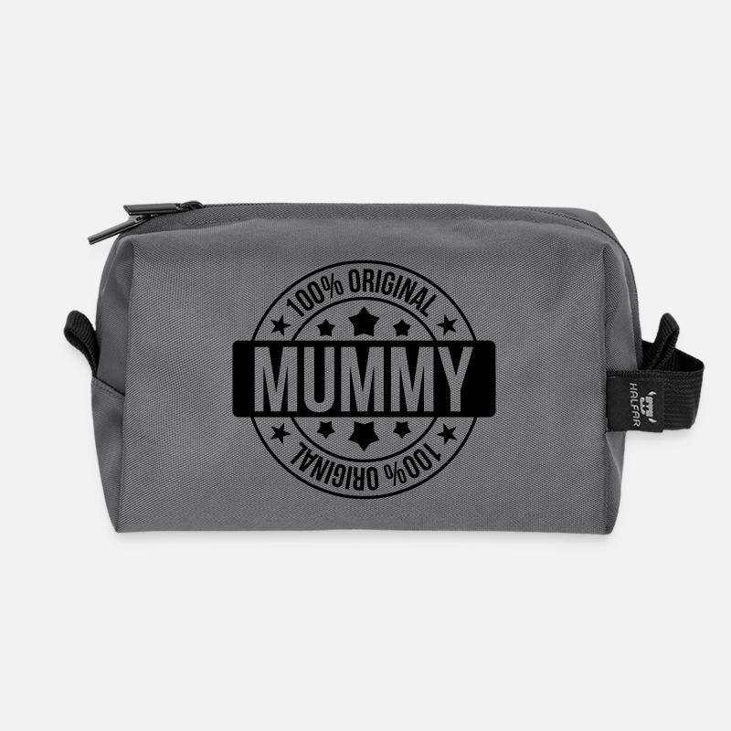Mummy - Recycelte Kulturtasche - Anthrazit