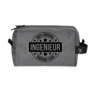 Ingenieur - Recycled Toiletry Zip Bag - anthracite - Front