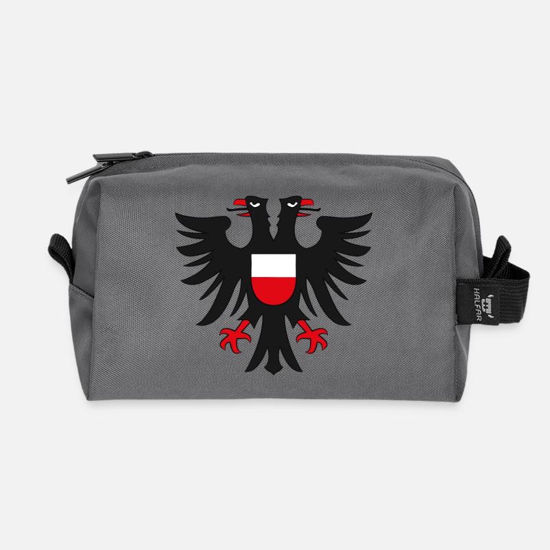 HL - Adler - Recycelte Kulturtasche - Anthrazit