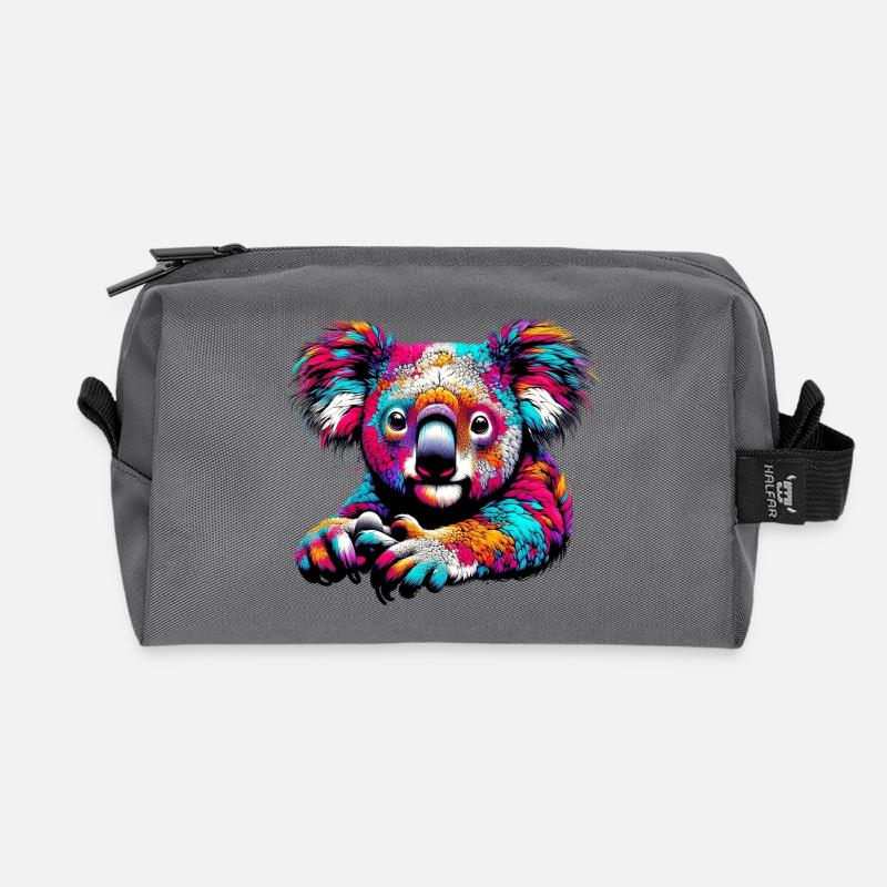 Koala - Recycelte Kulturtasche - Anthrazit