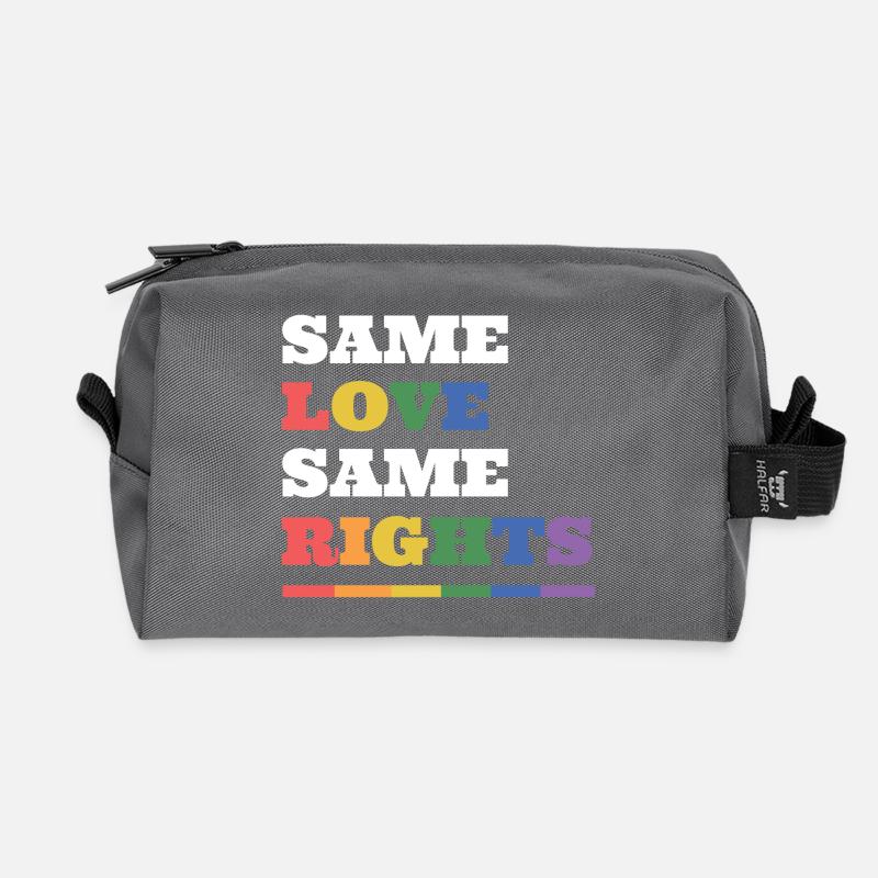 LGBTQ Pride Month - Gleiche Liebe, gleiche Rechte - Recycelte Kulturtasche - Anthrazit
