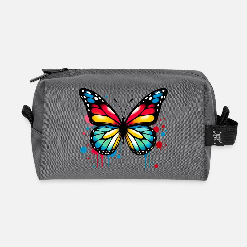 Adler - Recycelte Kulturtasche - Anthrazit