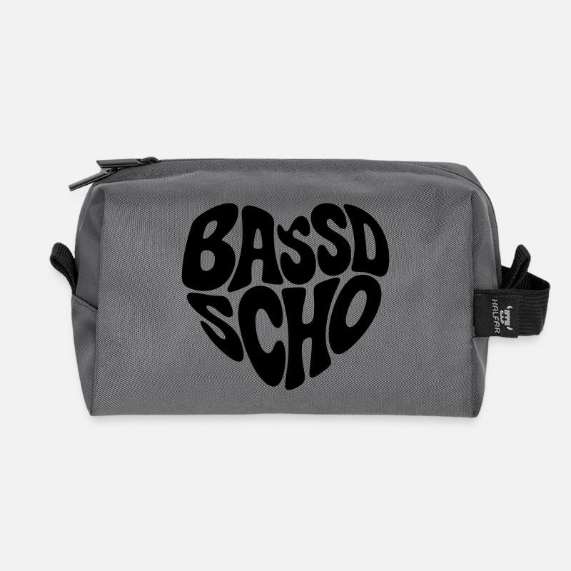 Bassd scho - Recycelte Kulturtasche - Anthrazit