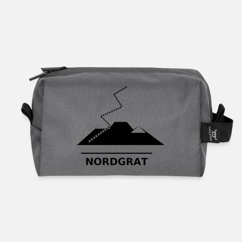 NORDGRAT - Recycelte Kulturtasche - Anthrazit