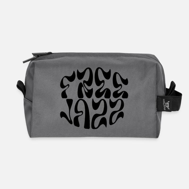 Free Jazz Logo-Design - Recycelte Kulturtasche - Anthrazit