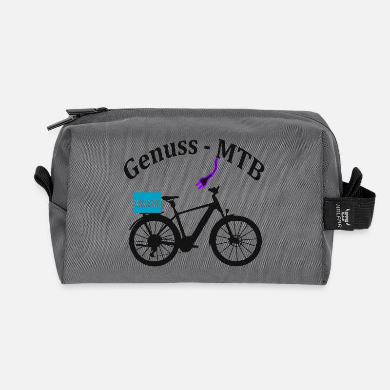 E--MTB_Herren - Recycelte Kulturtasche - Anthrazit
