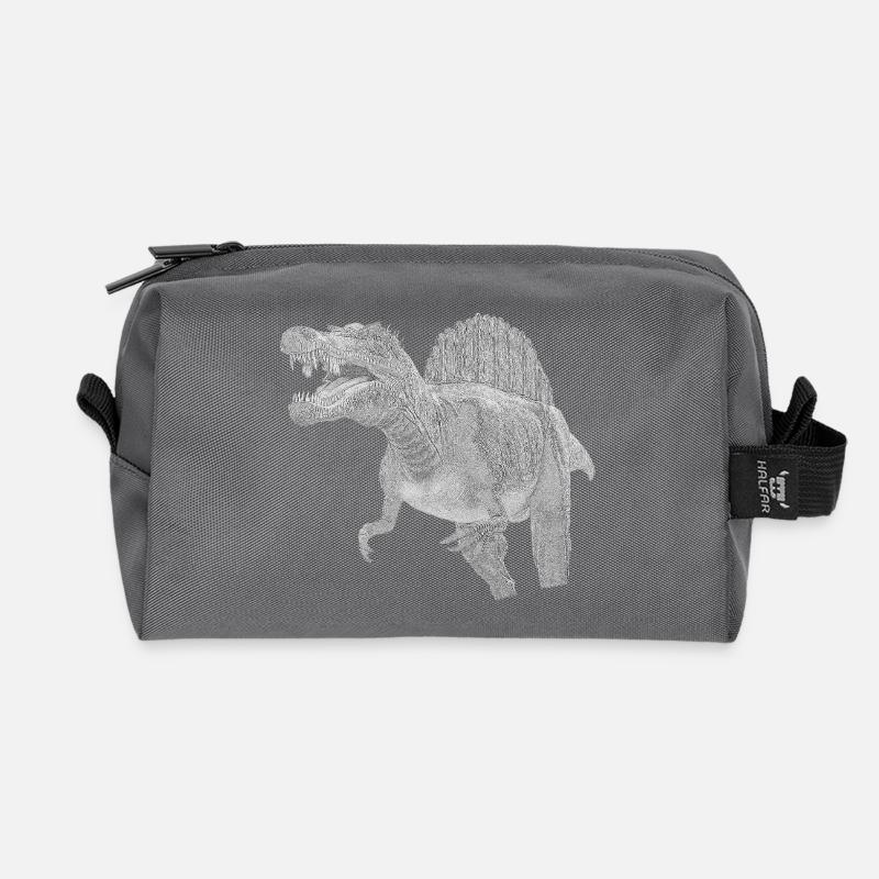 Spinosaurus - Recycelte Kulturtasche - Anthrazit
