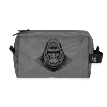 Gorilla - Recycelte Kulturtasche - Anthrazit - Vorne