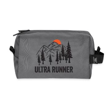 Ultra Runner - Recycled Toiletry Zip Bag - anthracite - Front