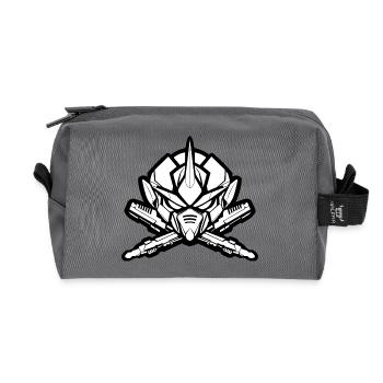 One Bulky Mech - Logo Head v2 - Recycelte Kulturtasche - Anthrazit - Vorne
