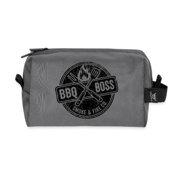 BBQ Shirt, Hoodie, tasche, Tasse Geschenk - Recycelte Kulturtasche - Anthrazit - Vorne