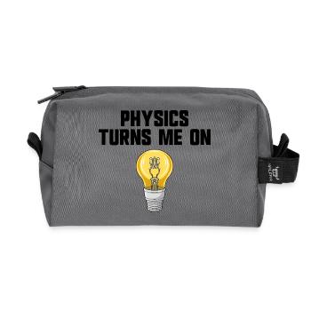 Physik-Witz, Physik macht mich an, lustige Wissens - Recycelte Kulturtasche - Anthrazit - Vorne