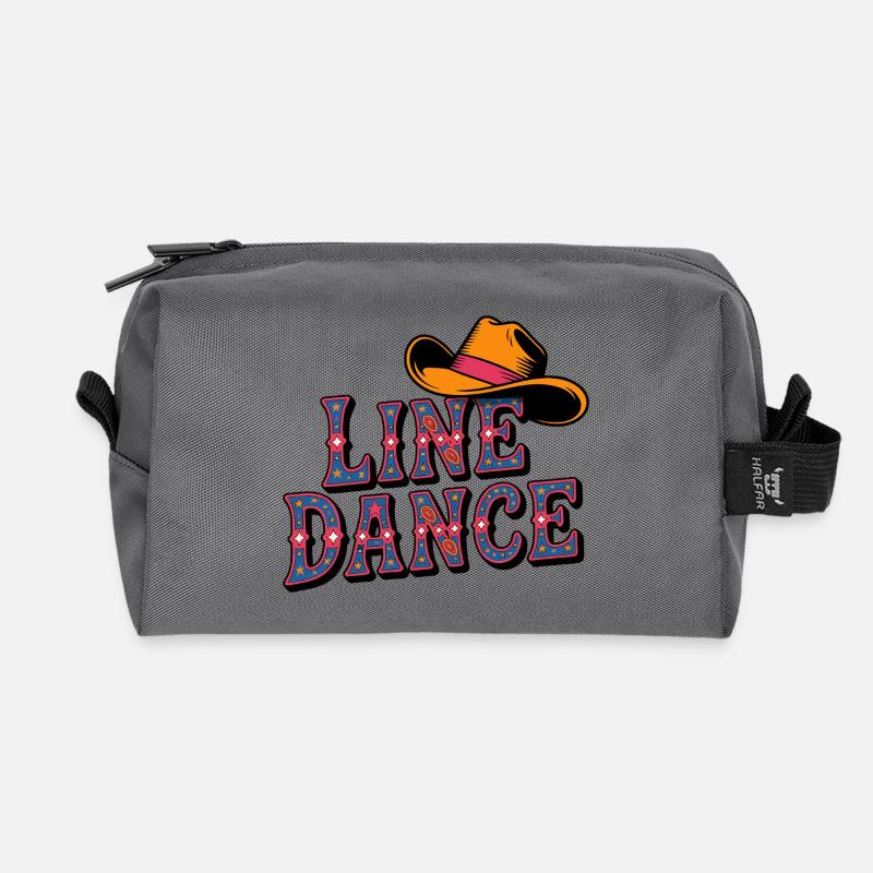 Line Dance Cowboyhut - Recycelte Kulturtasche - Anthrazit
