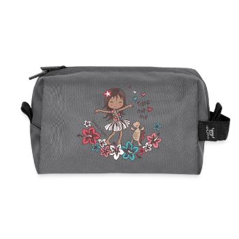 Danse avec moi - Trousse de toilette en tissu recyclé - anthracite - Devant