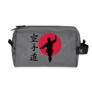Karate Gangaku - Recycelte Kulturtasche - Anthrazit - Vorne