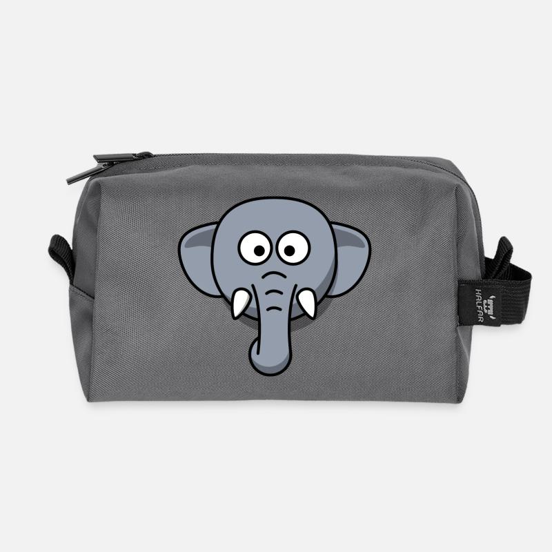 elephant - Recycled Toiletry Zip Bag - anthracite
