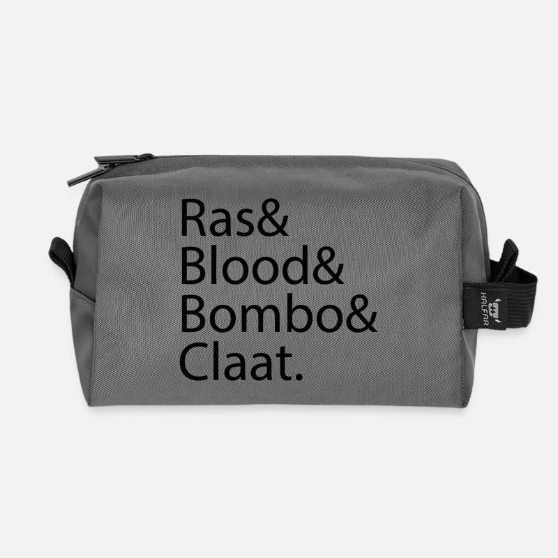 Ras Blood Bombo Claat - Recycelte Kulturtasche - Anthrazit