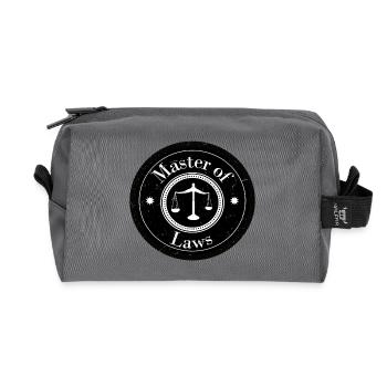 Master of Laws logo patch - Recycled Toiletry Zip Bag - anthracite - Front