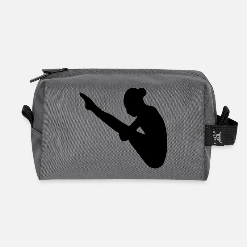High diving - Recycled Toiletry Zip Bag - anthracite