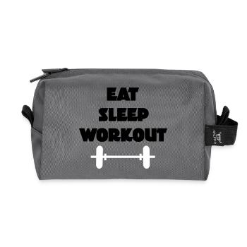 sports - Recycled Toiletry Zip Bag - anthracite - Front