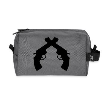 Police - Policeman - Cop - Policier - Polizei - Recycled Toiletry Zip Bag - anthracite - Front