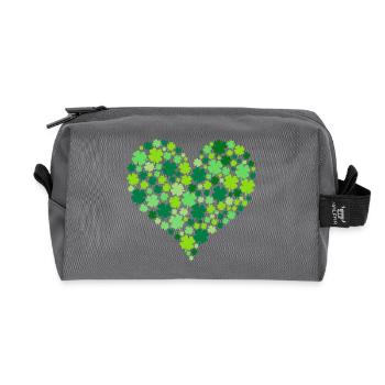 porte-bonheur - Trousse de toilette en tissu recyclé - anthracite - Devant