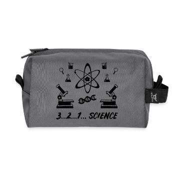 Nerd Science Science Drôle - Trousse de toilette en tissu recyclé - anthracite - Devant