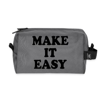 Make it easy - Trousse de toilette en tissu recyclé - anthracite - Devant