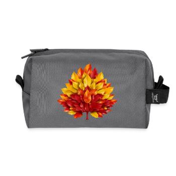 Herbst in Spanien: Gelb-Rotes Laub als Symbol der - Recycelte Kulturtasche - Anthrazit - Vorne