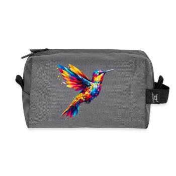 Kolibri - Recycelte Kulturtasche - Anthrazit - Vorne