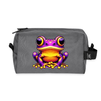 Frog - Recycled Toiletry Zip Bag - anthracite - Front